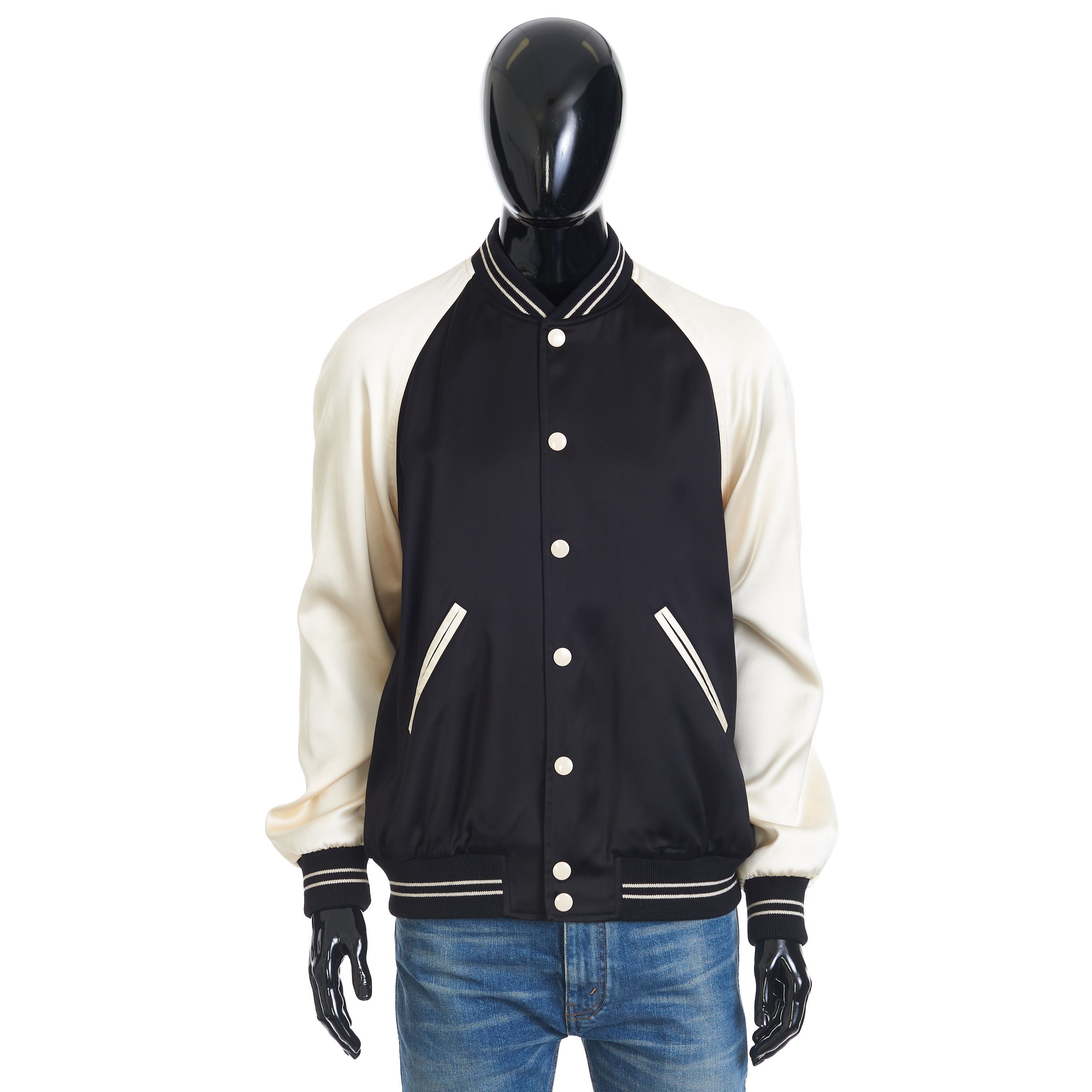 Celine Oversized Teddy Jacket In Satin w/ Lost Paradise