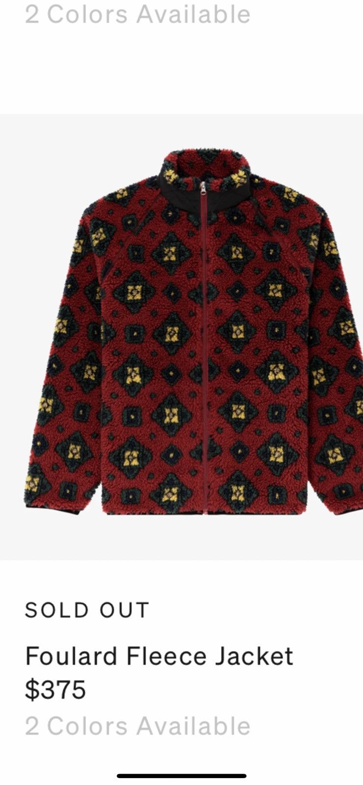 Aime Leon Dore Foulard Fleece Jacket Size US M / EU 48-50 / 2 - 6 Thumbnail