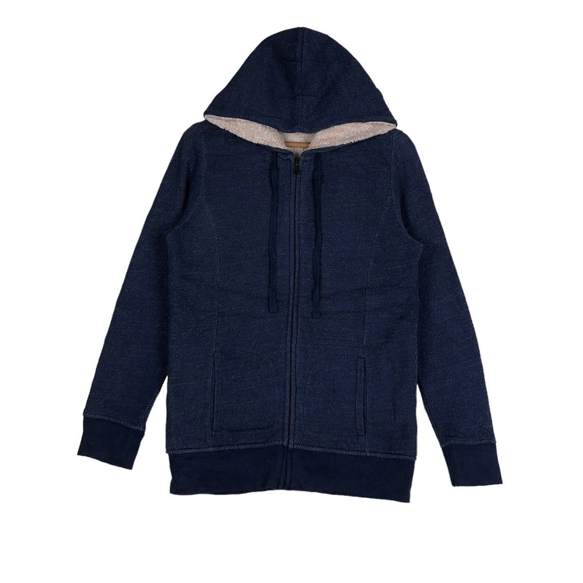 Gap Gap Casual Denim Style Sherpa Lined Full Zip Hooded Sweater Size US M / EU 48-50 / 2 - 1 Thumbnail