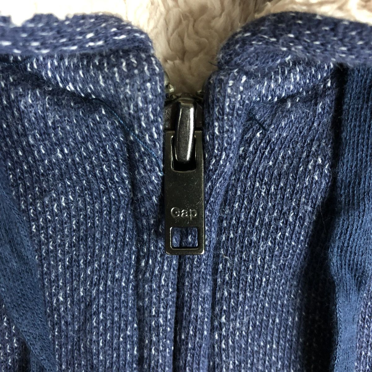 Gap Gap Casual Denim Style Sherpa Lined Full Zip Hooded Sweater Size US M / EU 48-50 / 2 - 6 Thumbnail