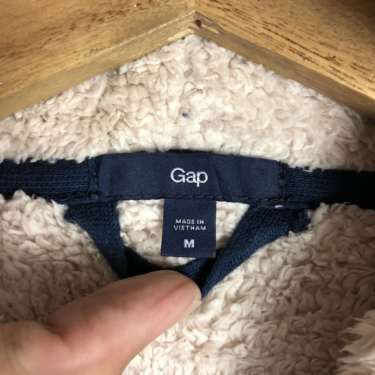 Gap Gap Casual Denim Style Sherpa Lined Full Zip Hooded Sweater Size US M / EU 48-50 / 2 - 7 Thumbnail