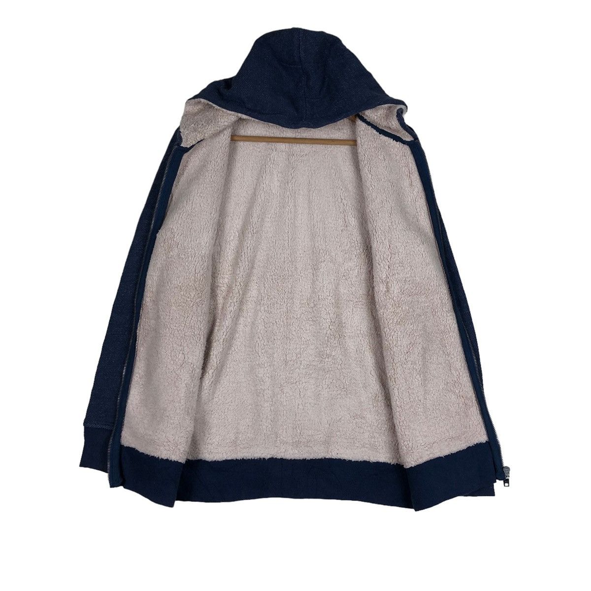 Gap Gap Casual Denim Style Sherpa Lined Full Zip Hooded Sweater Size US M / EU 48-50 / 2 - 2 Thumbnail