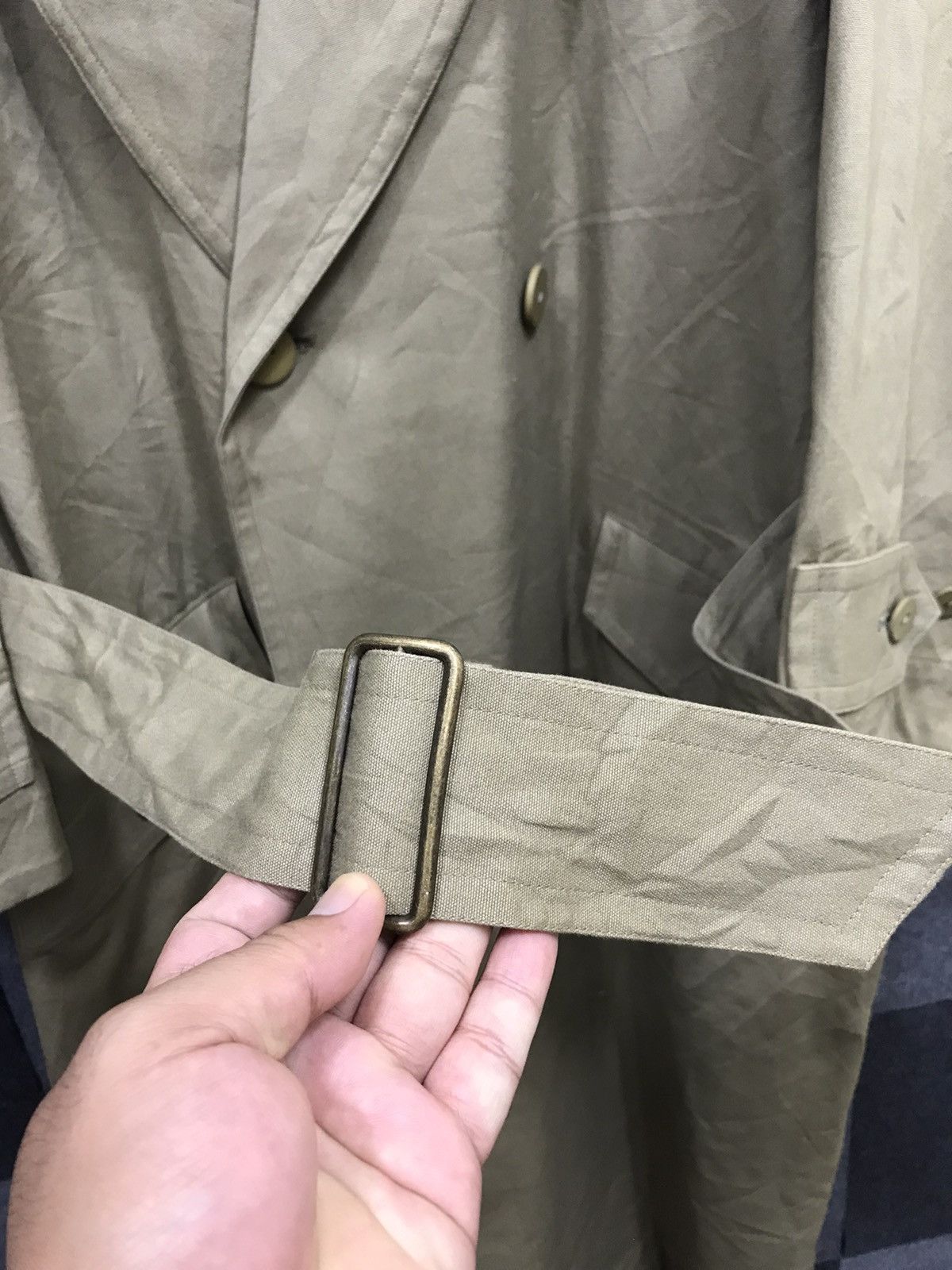 Issey Miyake Plantation by Issey Miyake Shawl Collar Oversize Trench Coat Size US L / EU 52-54 / 3 - 6 Thumbnail