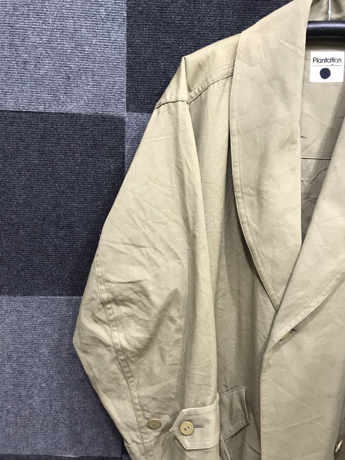 Issey Miyake Plantation by Issey Miyake Shawl Collar Oversize Trench Coat Size US L / EU 52-54 / 3 - 4 Thumbnail