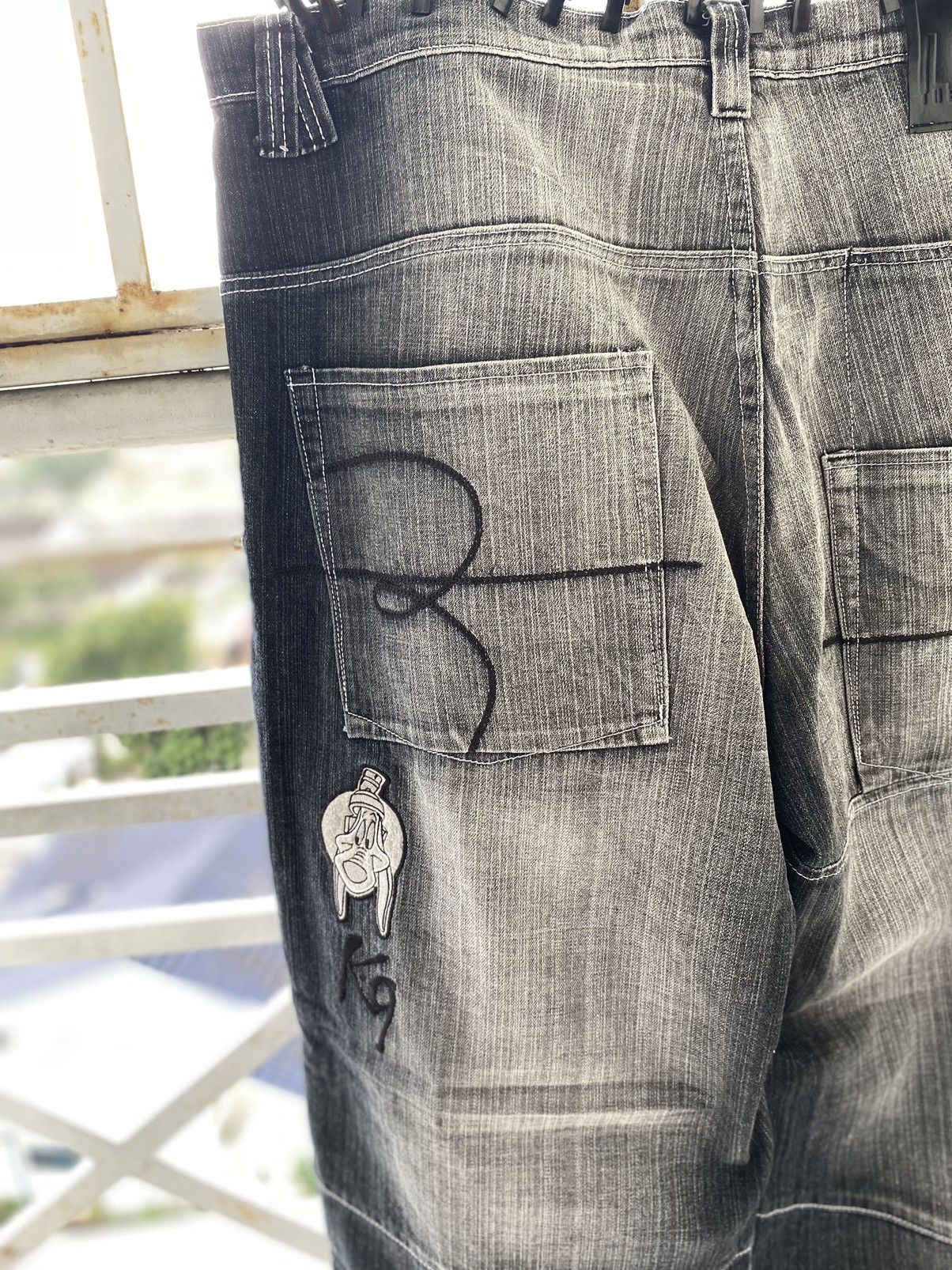 JNCO × Japanese Brand × Vintage Vintage Lot 29 Marvin The Martion Double Knee Baggy Jeans Size US 40 / EU 56 - 6 Thumbnail