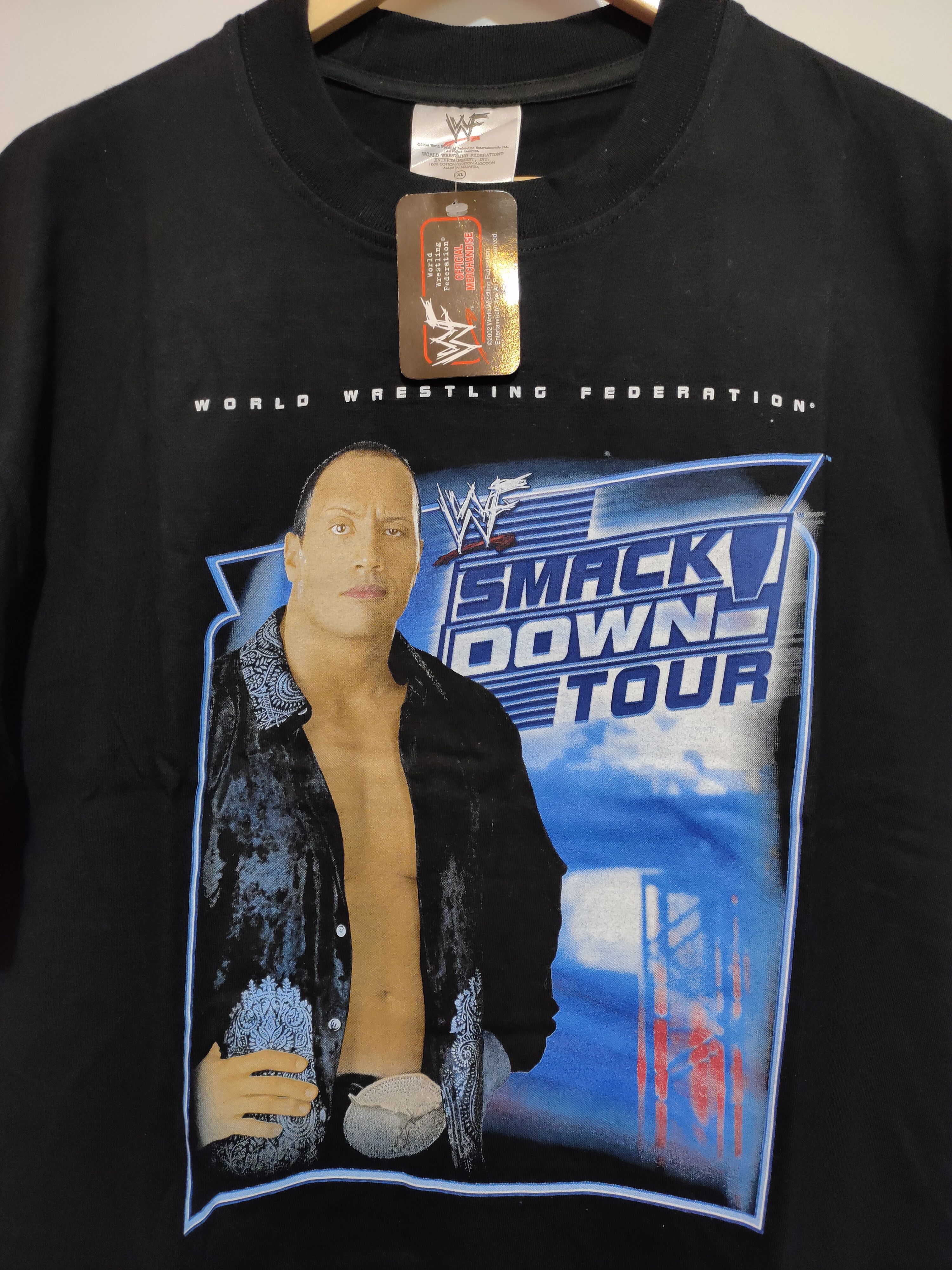 Vtg WWF SmackDown Asia Tour 2002. DS RARE WWE Raw the Rock