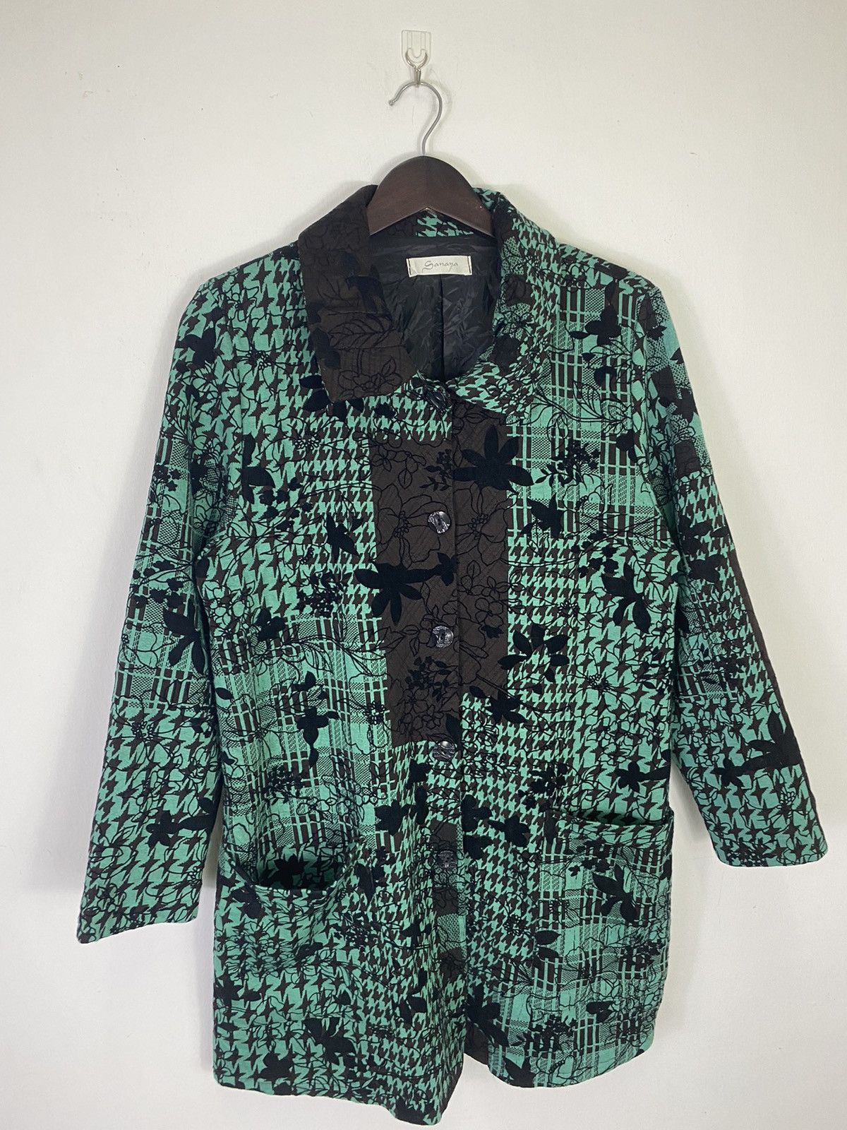 Japanese Brand × Native × Vintage Gcw23🔥Vintage Sanaya Button Up Coat Jacket Size L / US 10 / IT 46 - 2 Thumbnail