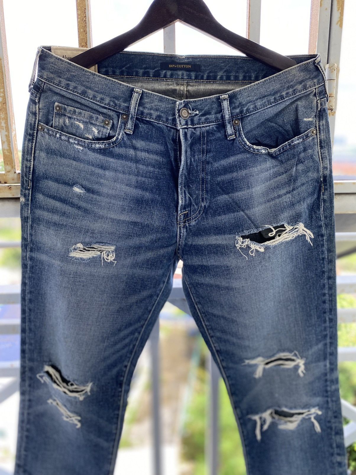 Abercrombie & Fitch × Vintage STEALS🔥Vintage Abercrombie & Fitch Slim Straight Jeans Size US 35 - 2 Thumbnail