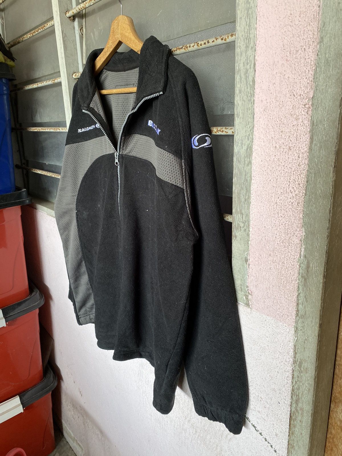Salomon AW24 Salomon Woven Spellout Fleece Jacket Size US L / EU 52-54 / 3 - 3 Thumbnail