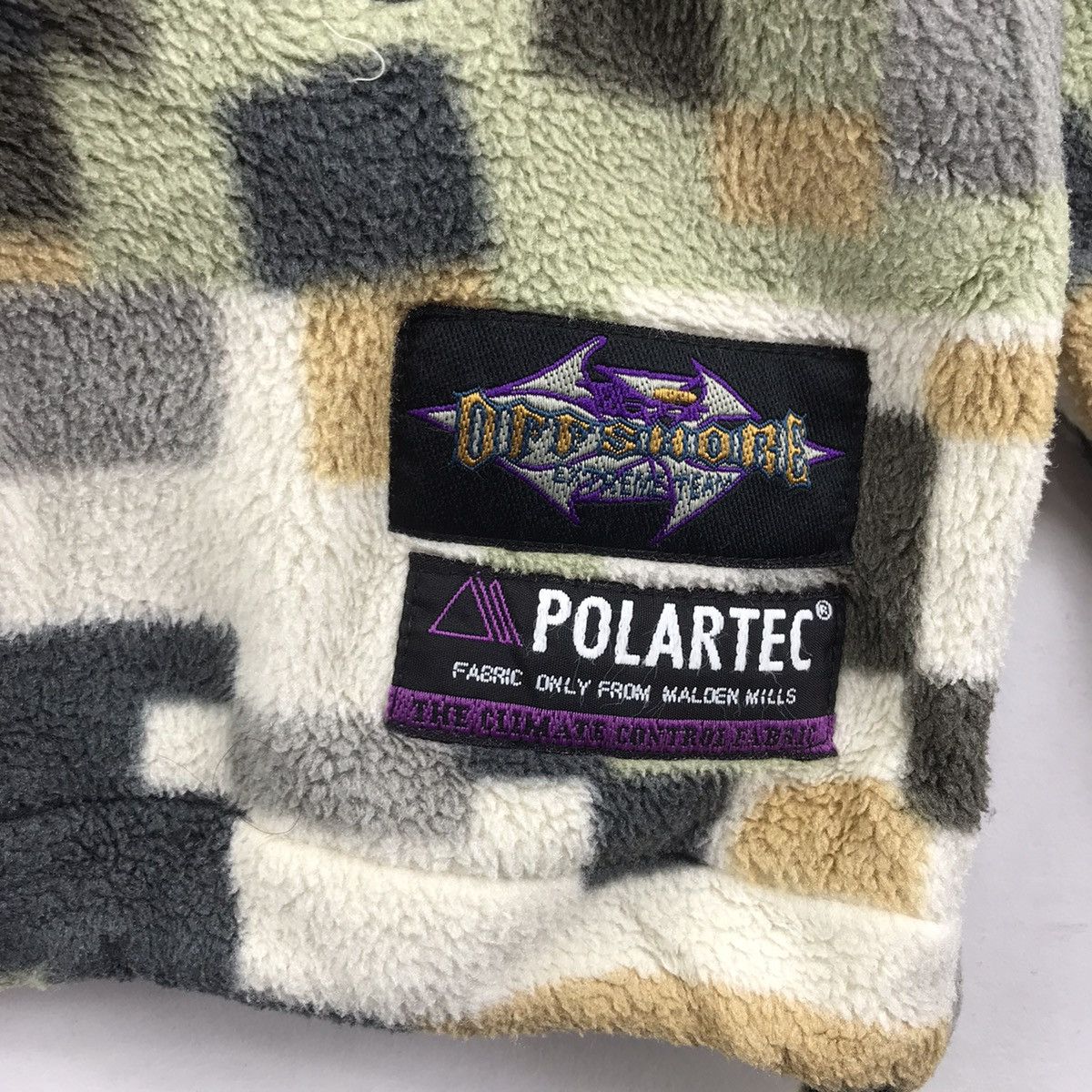 Polartec Vintage OFF SHORE Polartec Surf Pixel Fleece Sweatshirt Size US M / EU 48-50 / 2 - 4 Thumbnail