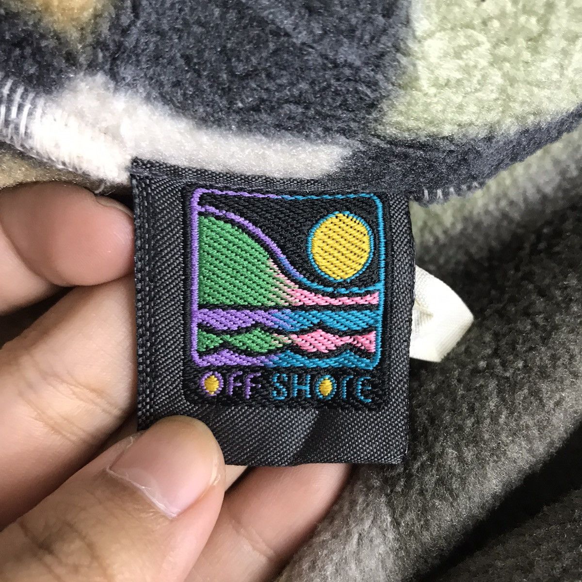 Polartec Vintage OFF SHORE Polartec Surf Pixel Fleece Sweatshirt Size US M / EU 48-50 / 2 - 5 Thumbnail