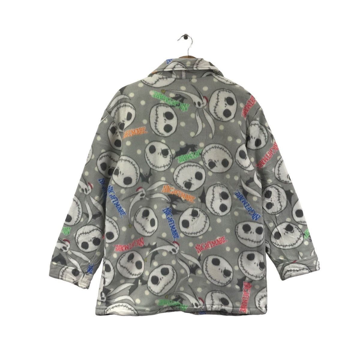 Vintage NIGHTMARE BEFORE CHRISTMAS Overprint Button Up Sweatshirt Size US M / EU 48-50 / 2 - 8 Thumbnail