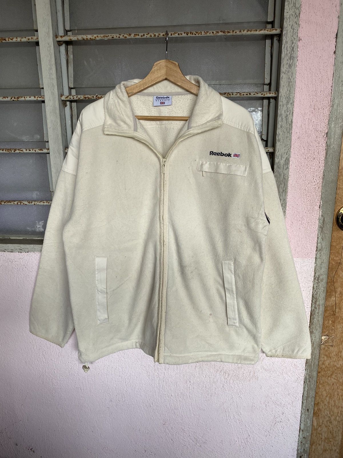 Reebok ⚡️Steals⚡️ Vintage Reebok Classic Fleece Jacket Size US M / EU 48-50 / 2 - 5 Thumbnail