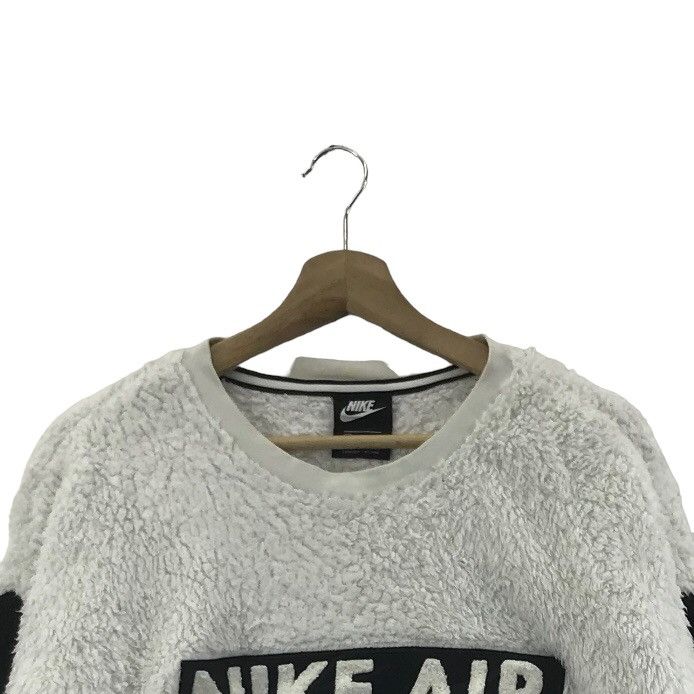 Nike NIKE AIR Big Logo Sherpa Fleece White Sweatshirt Size US XL / EU 56 / 4 - 2 Thumbnail