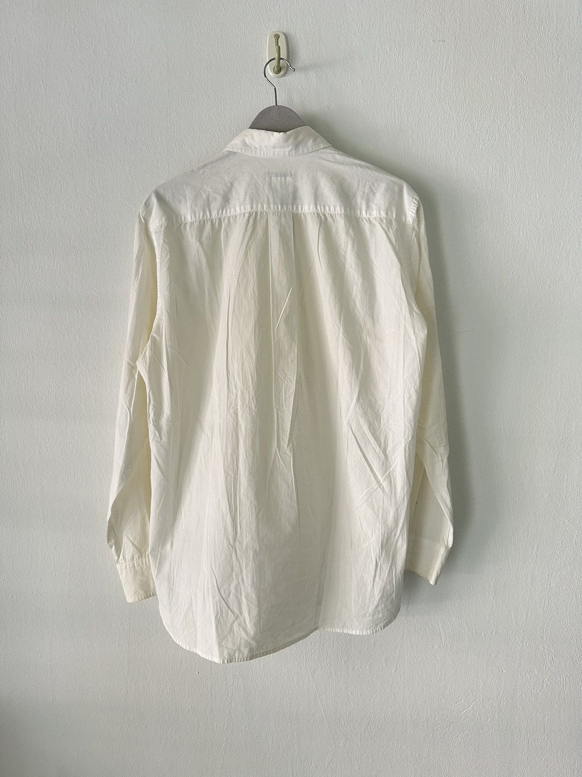 Yohji Yamamoto 00's Archive Yohji Yamamoto Pour Homme tailored ribbon shirt Size US L / EU 52-54 / 3 - 10 Thumbnail