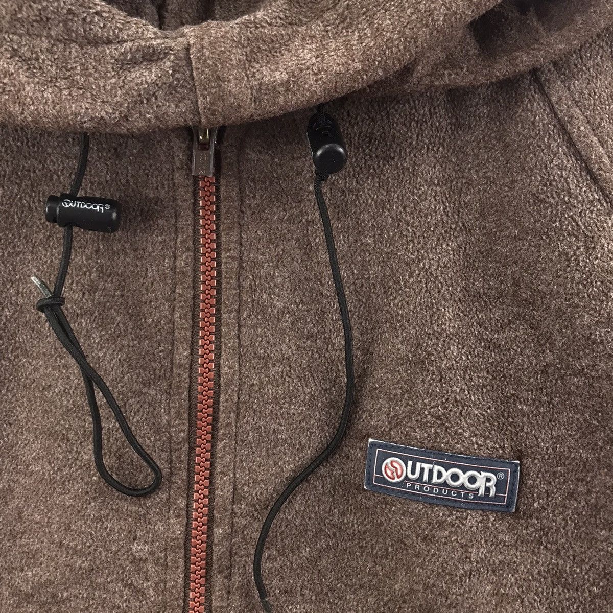 Vintage Vintage 90s OUTDOOR PRODUCT Wool Brown Full Zipper Hoodie Size US S / EU 44-46 / 1 - 3 Thumbnail