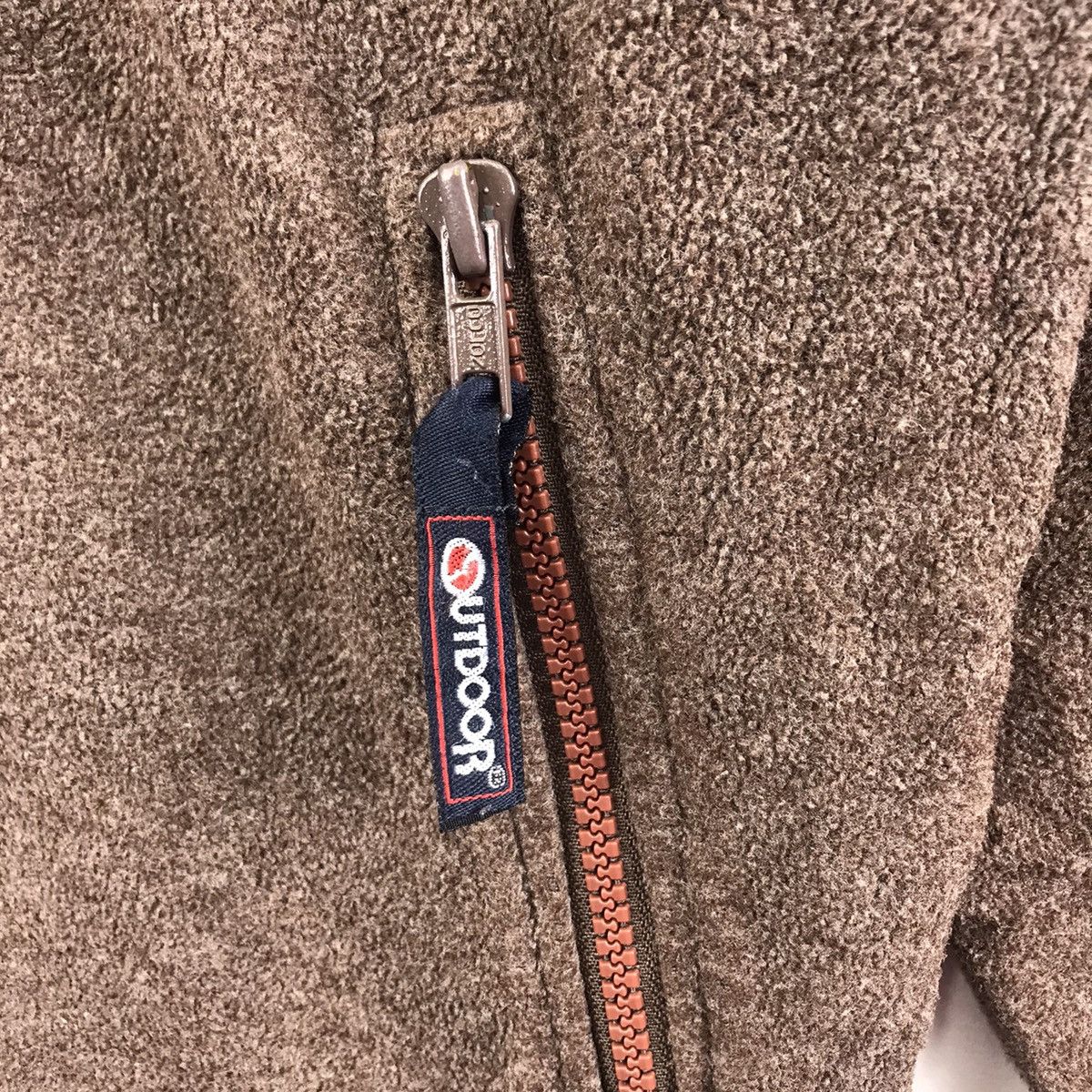 Vintage Vintage 90s OUTDOOR PRODUCT Wool Brown Full Zipper Hoodie Size US S / EU 44-46 / 1 - 4 Thumbnail