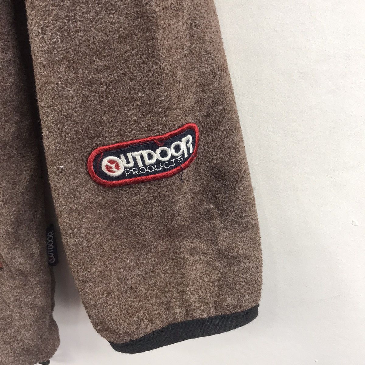 Vintage Vintage 90s OUTDOOR PRODUCT Wool Brown Full Zipper Hoodie Size US S / EU 44-46 / 1 - 5 Thumbnail