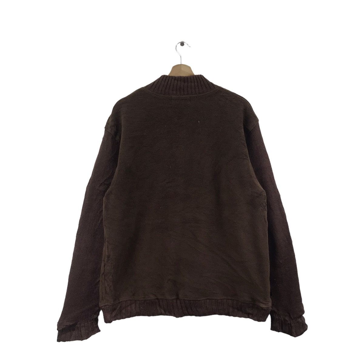 Chaps Ralph Lauren CHAPS RALPH LAUREN Half Zipper Plain Brown Fleece Sweatshirt Size US L / EU 52-54 / 3 - 8 Thumbnail
