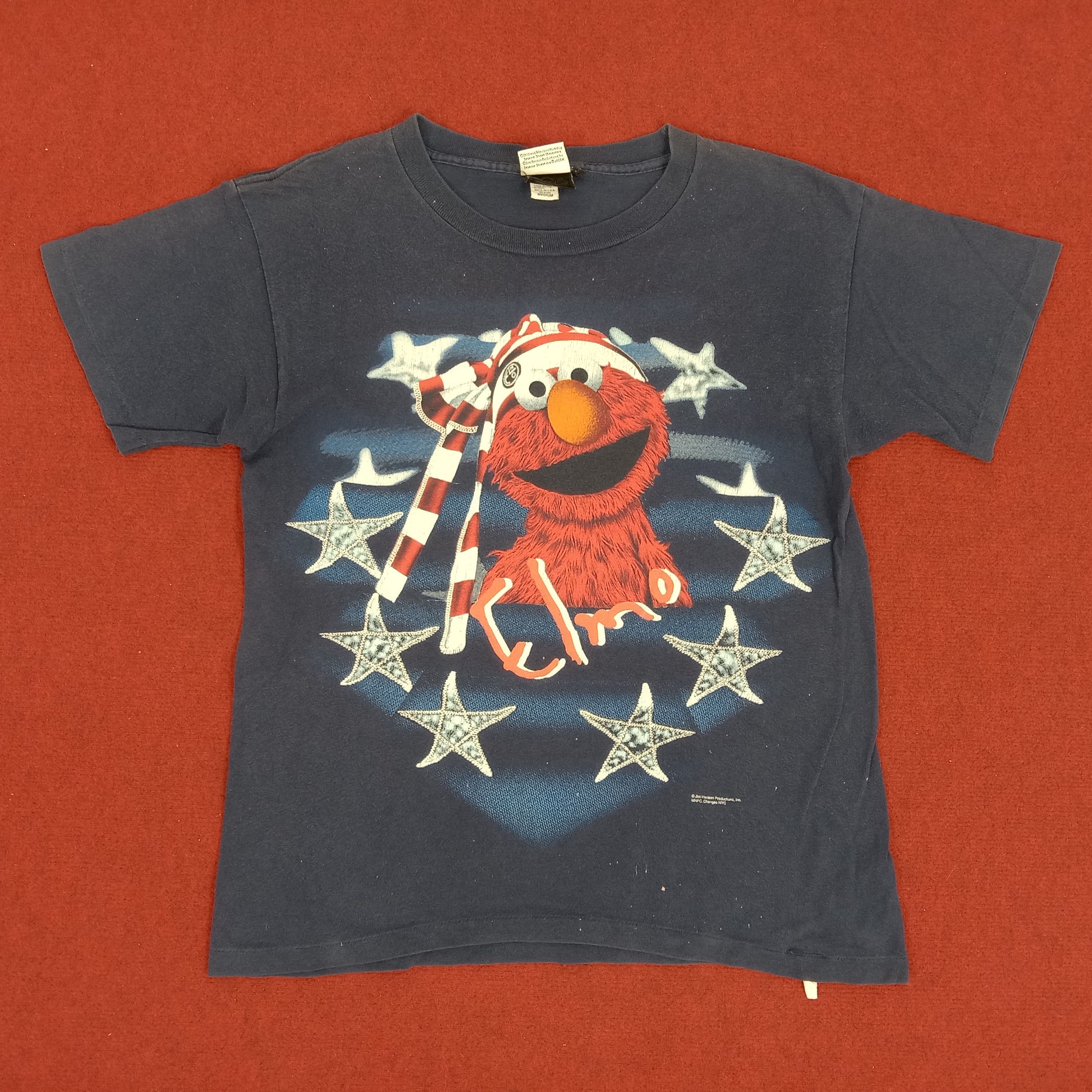Cartoon Network Sesame Street Elmo Cartoon Big Print Vintage Tshirt Size US M / EU 48-50 / 2 - 1 Thumbnail