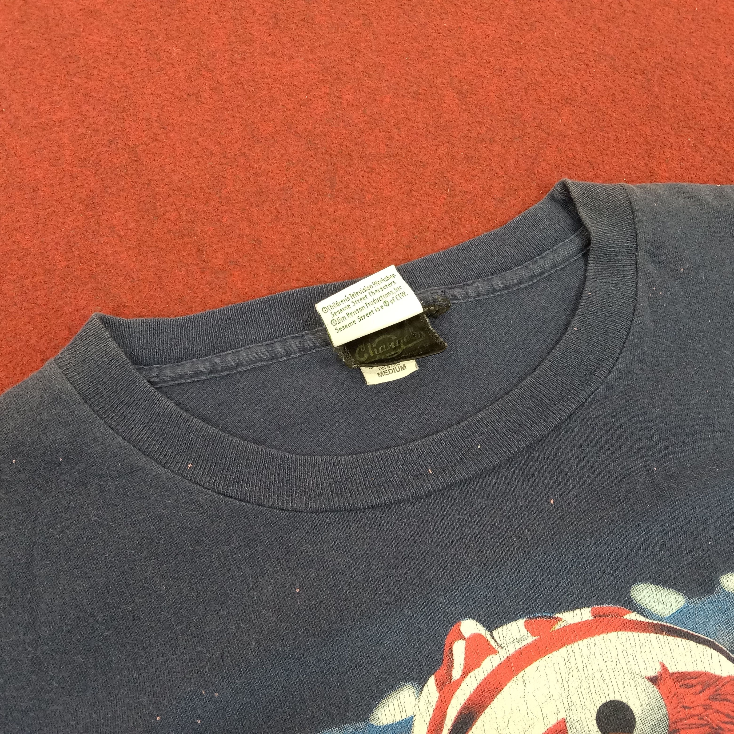 Cartoon Network Sesame Street Elmo Cartoon Big Print Vintage Tshirt Size US M / EU 48-50 / 2 - 6 Thumbnail