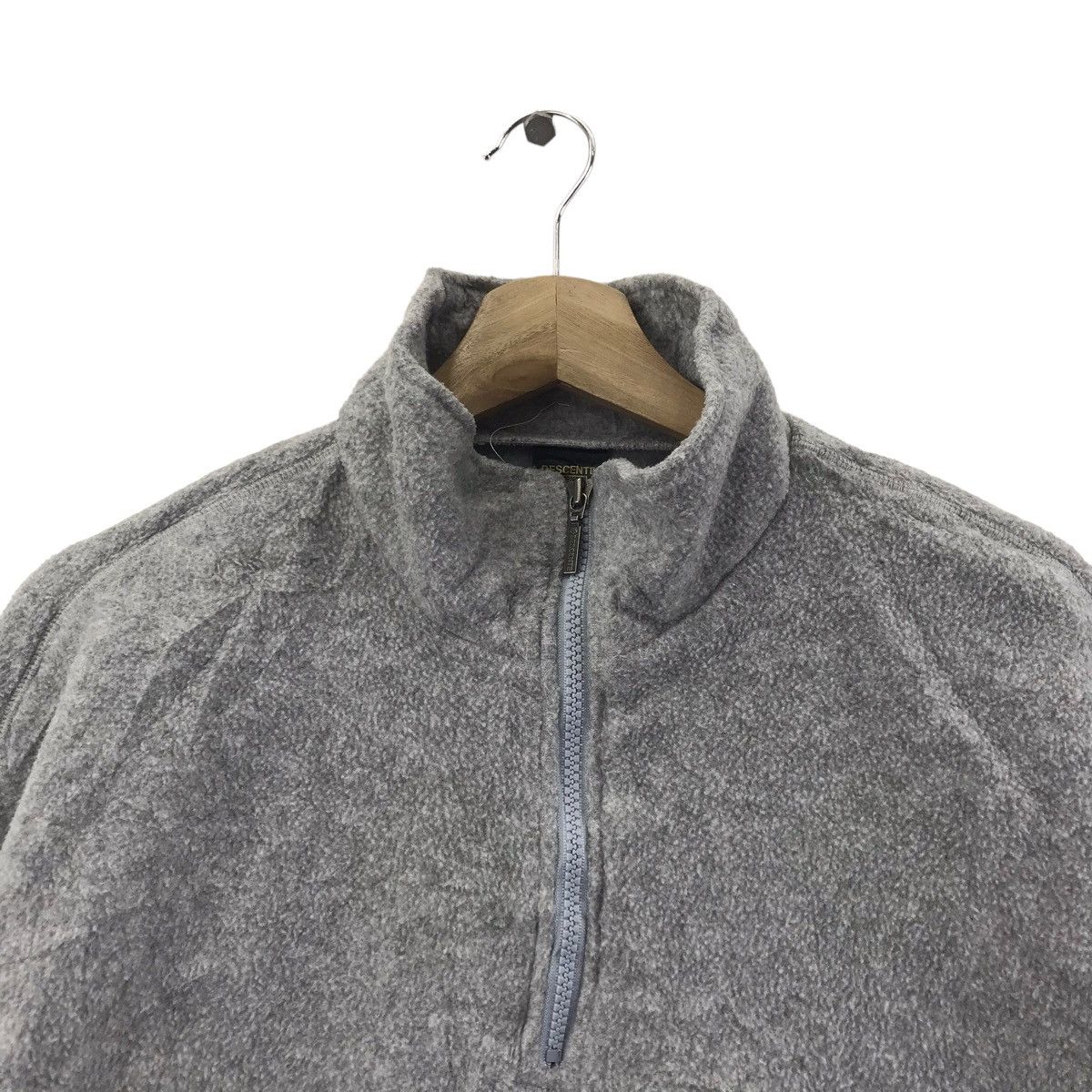 Descente Vintage DESCENTE Oversize Grey Half Zipper Fleece Sweatshirt Size US L / EU 52-54 / 3 - 2 Thumbnail
