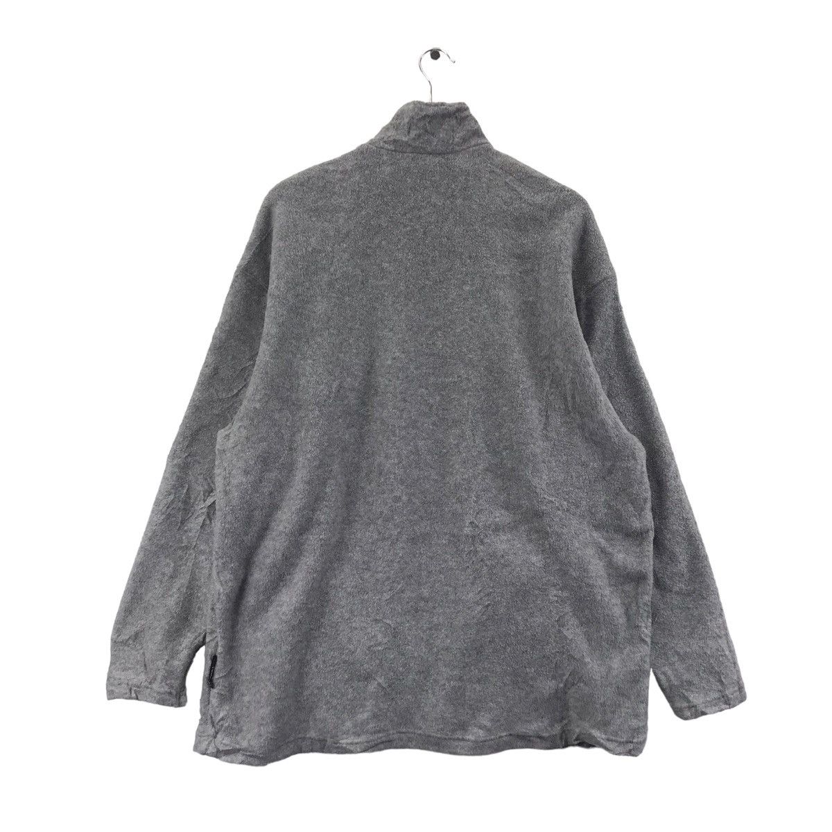 Descente Vintage DESCENTE Oversize Grey Half Zipper Fleece Sweatshirt Size US L / EU 52-54 / 3 - 10 Thumbnail