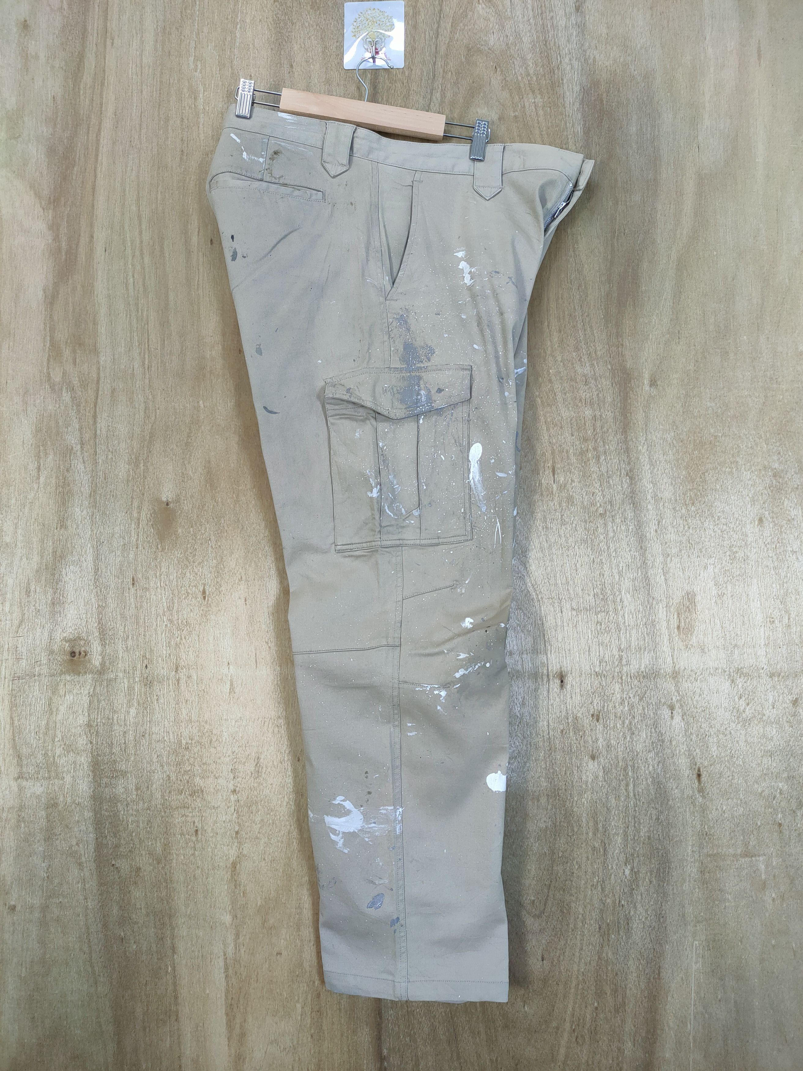 Japanese Brand × Vintage VINTAGE FADED PAINT CARGO PANTS/ WORKWEAR CARGO Size US 38 / EU 54 - 13 Thumbnail