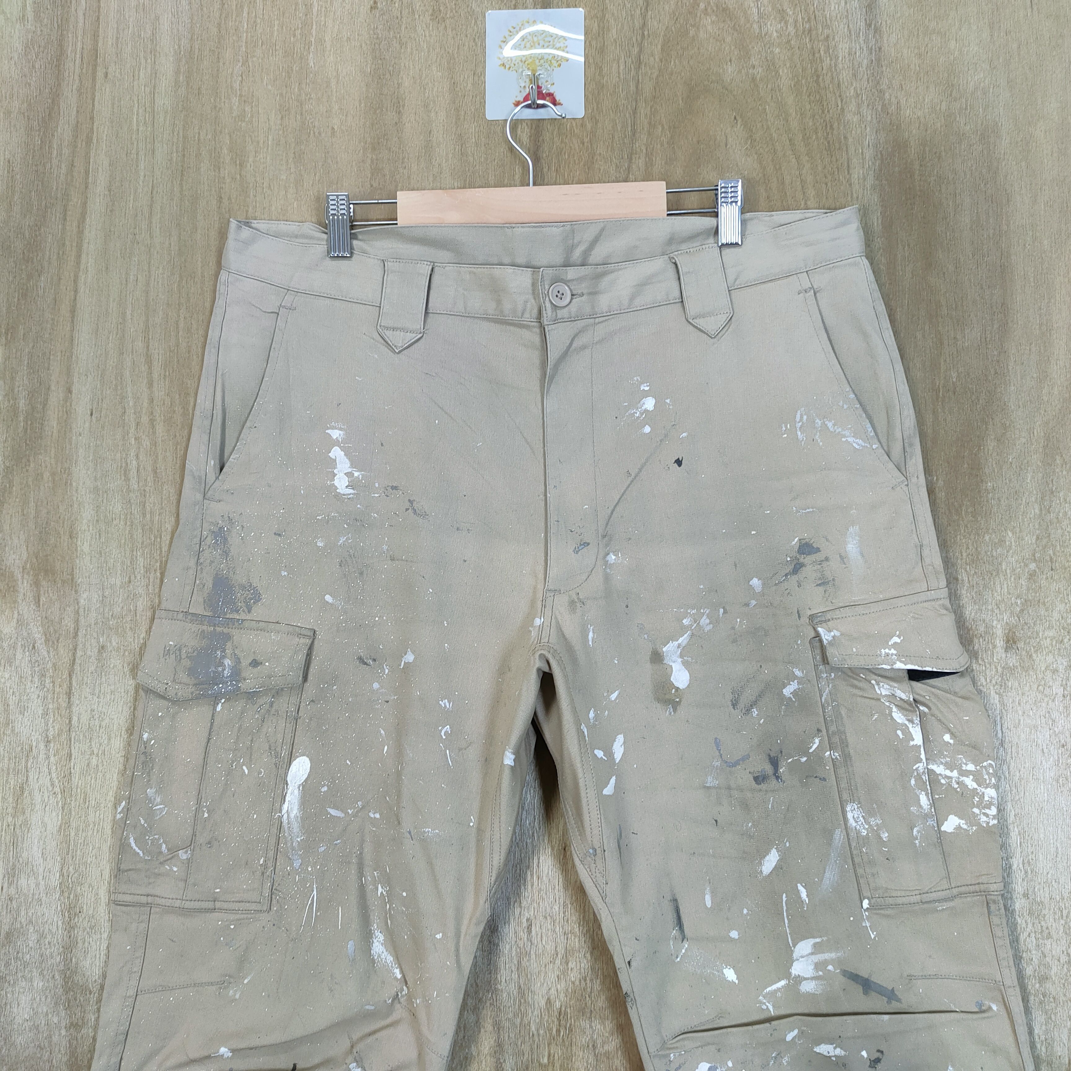 Japanese Brand × Vintage VINTAGE FADED PAINT CARGO PANTS/ WORKWEAR CARGO Size US 38 / EU 54 - 2 Thumbnail