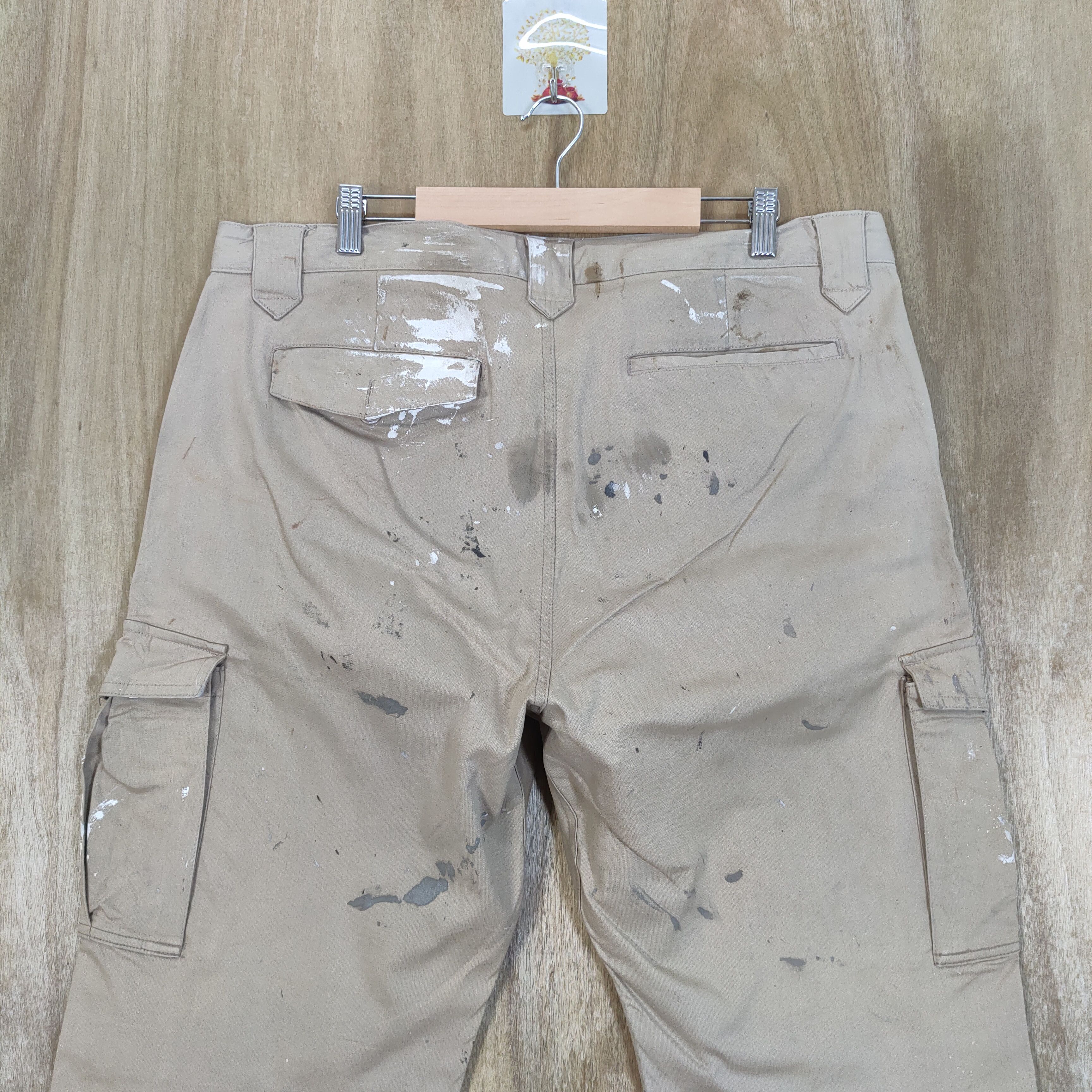 Japanese Brand × Vintage VINTAGE FADED PAINT CARGO PANTS/ WORKWEAR CARGO Size US 38 / EU 54 - 6 Thumbnail