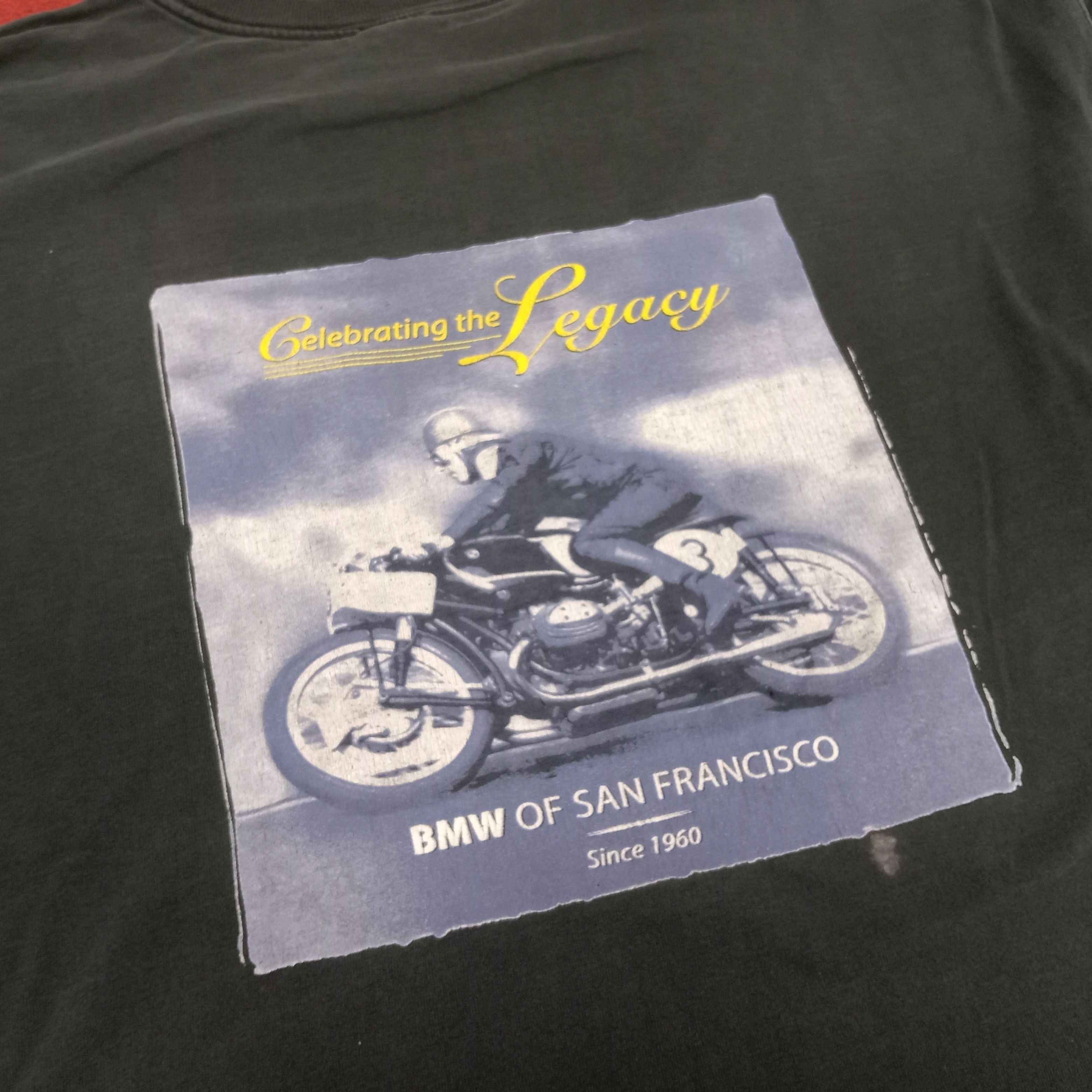 BMW × Vintage BMW Of San Francisco Motorcycle Long Sleeve Vintage Tshirt Size US XXL / EU 58 / 5 - 2 Thumbnail