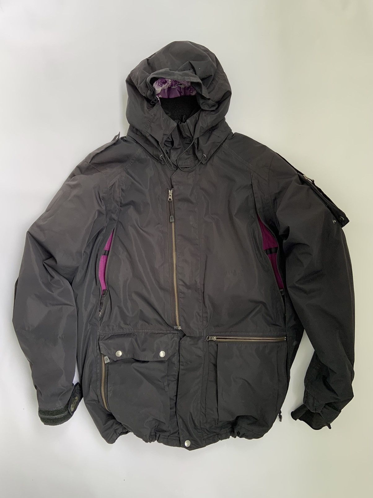 image of Oakley Fw2008 Magnetic Flap Hidden Vent Pocket Jacket in Black, Men's (Size Large)