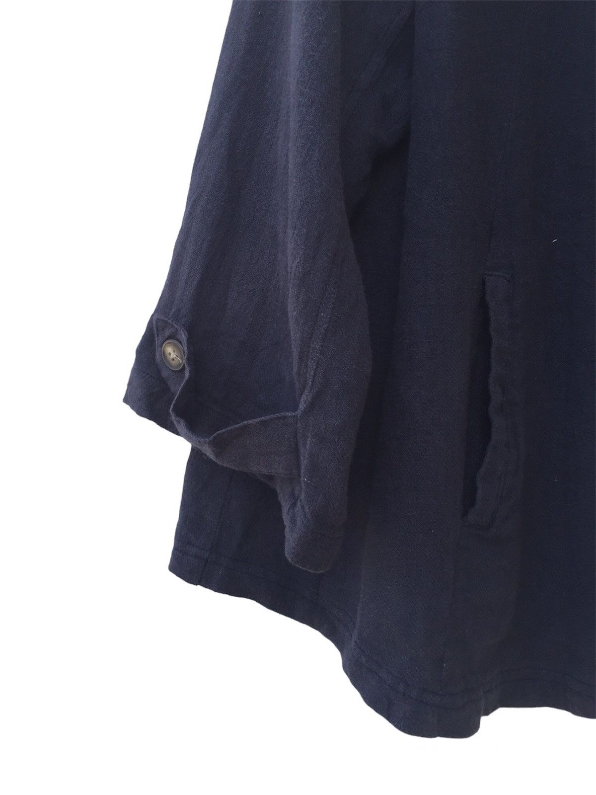 Faded BLUE Japan Short Sleeve Linen Cotton Hoodie Shirt