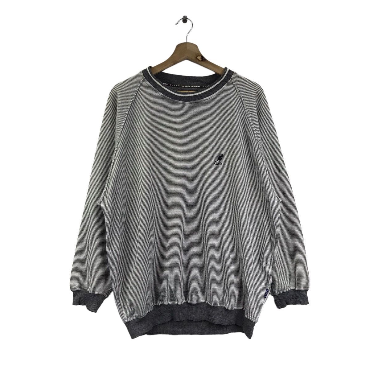Kangol KANGOL SPORT Small Embroidered Logo Grey Sweatshirt Size US L / EU 52-54 / 3 - 1 Thumbnail