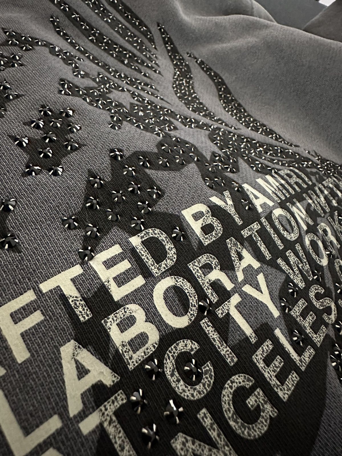 Amiri Exclusive Amiri x TGCW x Swarovski Crystals Zip Up Hoodie Size US M / EU 48-50 / 2 - 2 Thumbnail