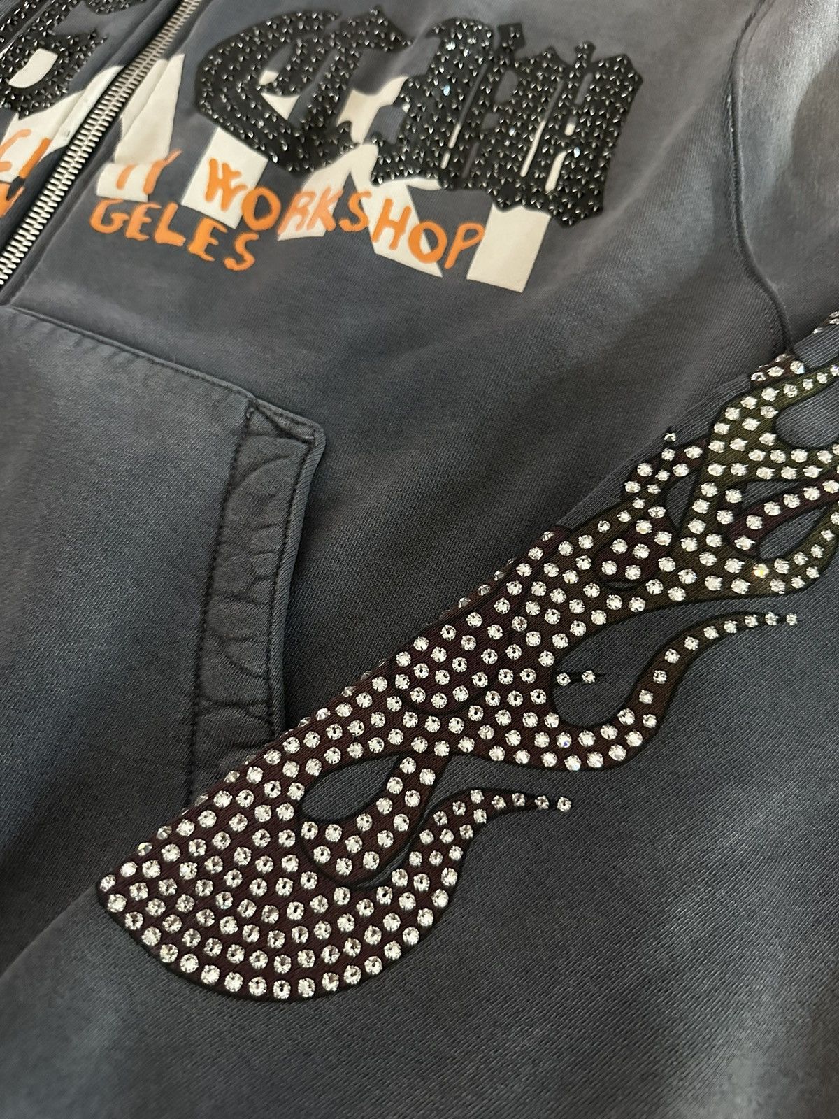 Amiri Exclusive Amiri x TGCW x Swarovski Crystals Zip Up Hoodie Size US M / EU 48-50 / 2 - 6 Thumbnail