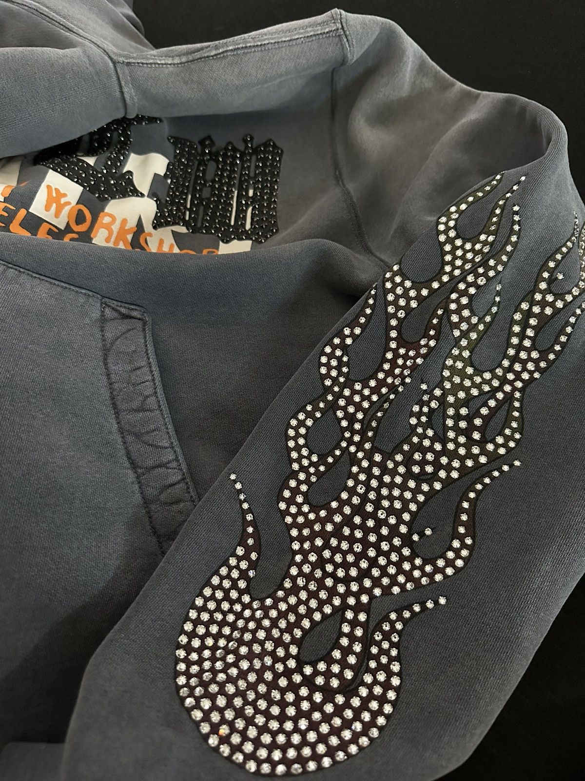 Amiri Exclusive Amiri x TGCW x Swarovski Crystals Zip Up Hoodie Size US M / EU 48-50 / 2 - 7 Thumbnail