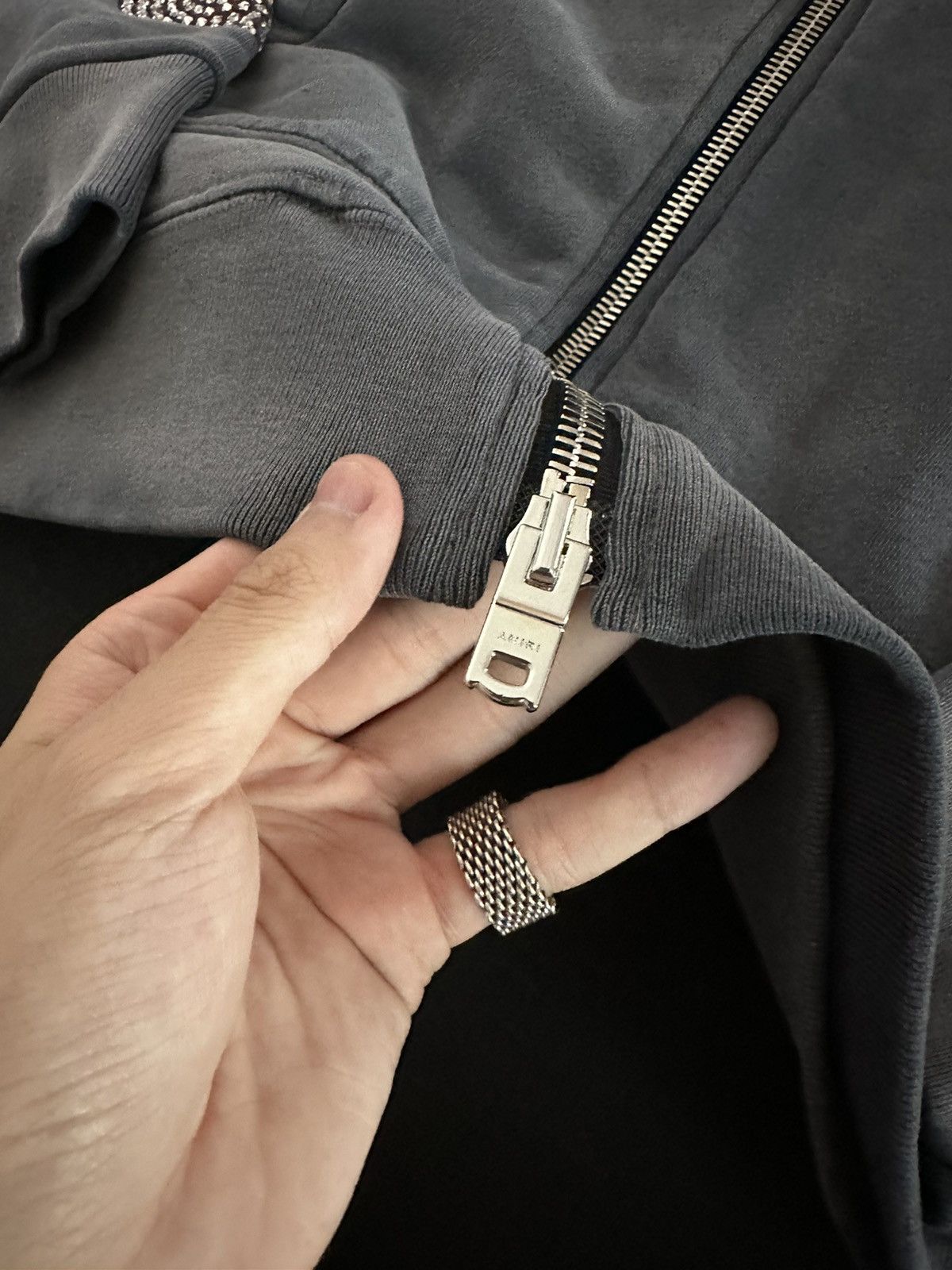 Amiri Exclusive Amiri x TGCW x Swarovski Crystals Zip Up Hoodie Size US M / EU 48-50 / 2 - 10 Thumbnail