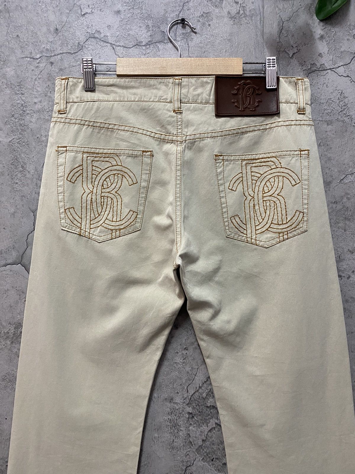Roberto Cavalli Archive Roberto Cavalli Embroidered OG Logo Pants Size US 32 / EU 48 - 2 Thumbnail