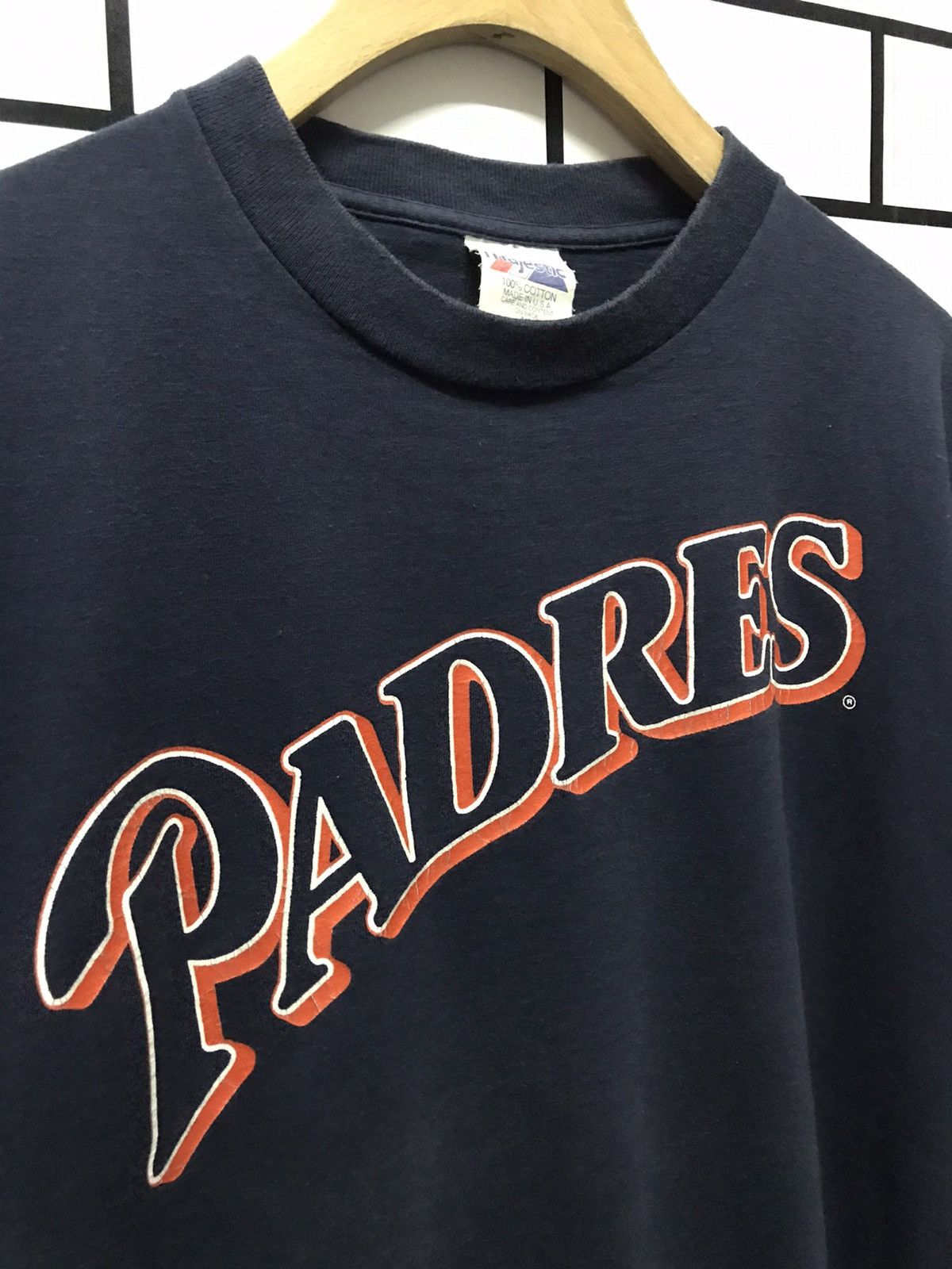 MLB × Vintage Vintage 90’s Majestic Padres single stitch tee Size US M / EU 48-50 / 2 - 6 Thumbnail