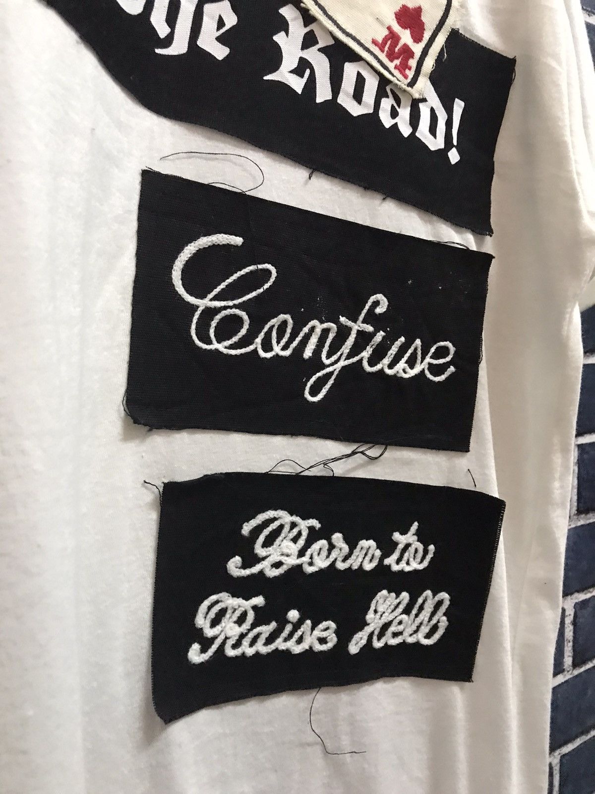 Japanese Brand × Maison MIHARA YASUHIRO Maison Miharayasuhiro Reconstructed Multi Logo Patch Tshirt Size US M / EU 48-50 / 2 - 7 Thumbnail