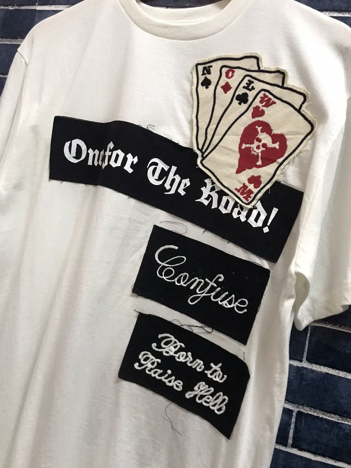 Japanese Brand × Maison MIHARA YASUHIRO Maison Miharayasuhiro Reconstructed Multi Logo Patch Tshirt Size US M / EU 48-50 / 2 - 5 Thumbnail