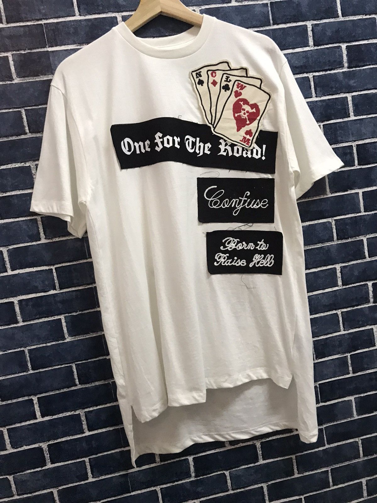 Japanese Brand × Maison MIHARA YASUHIRO Maison Miharayasuhiro Reconstructed Multi Logo Patch Tshirt Size US M / EU 48-50 / 2 - 4 Thumbnail