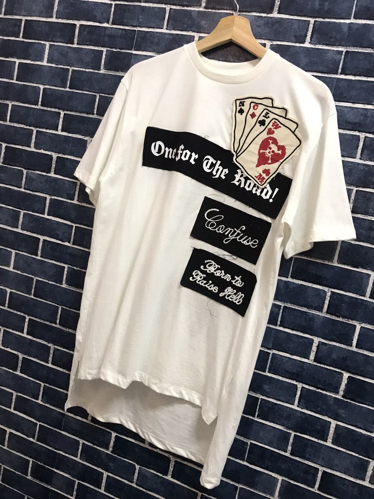 Japanese Brand × Maison MIHARA YASUHIRO Maison Miharayasuhiro Reconstructed Multi Logo Patch Tshirt Size US M / EU 48-50 / 2 - 3 Thumbnail