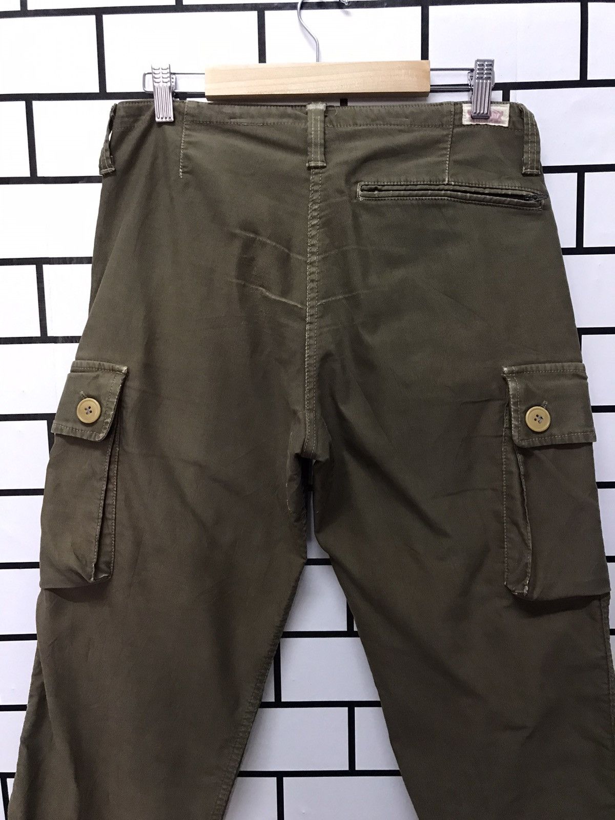 HOLLYWOOD RANCH MARKET × Japanese Brand Vintage HR MARKET Japan Cargo Multi Pocket Pants Size US 31 - 11 Thumbnail