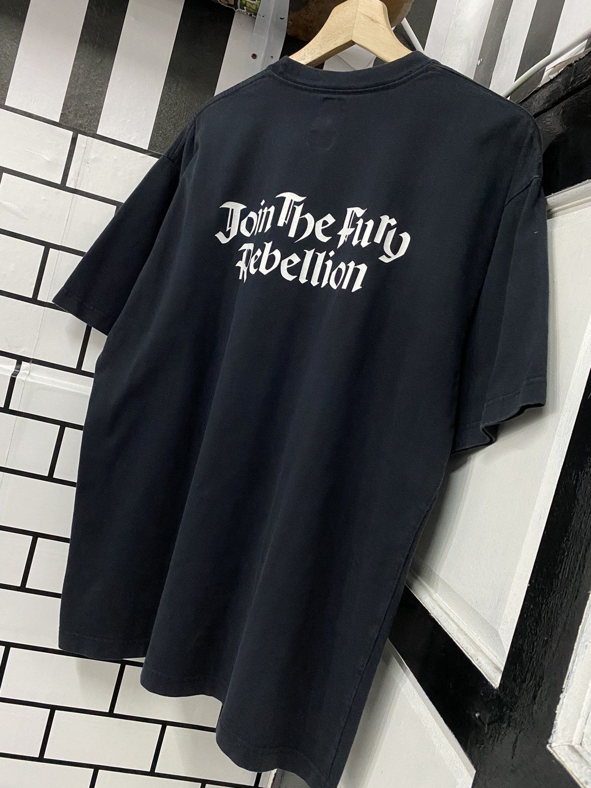 Japanese Brand × Neighborhood Vintage Neighborhood Delta Join The Fury Rebellion Tee Size US L / EU 52-54 / 3 - 6 Thumbnail