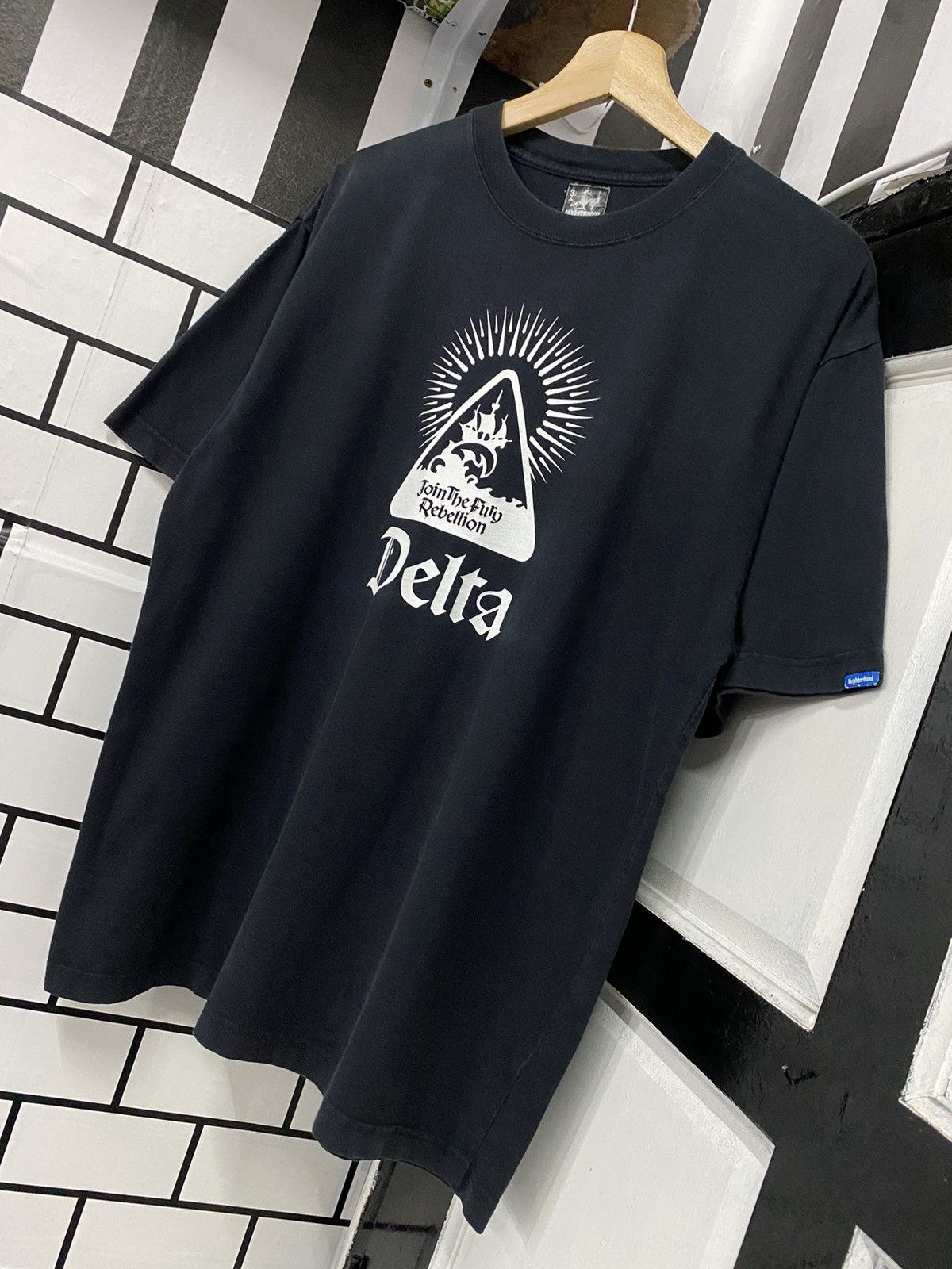 Japanese Brand × Neighborhood Vintage Neighborhood Delta Join The Fury Rebellion Tee Size US L / EU 52-54 / 3 - 3 Thumbnail