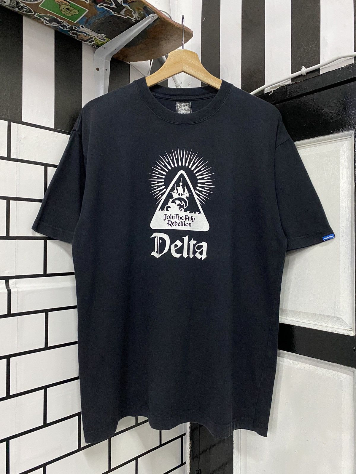 Japanese Brand × Neighborhood Vintage Neighborhood Delta Join The Fury Rebellion Tee Size US L / EU 52-54 / 3 - 1 Thumbnail