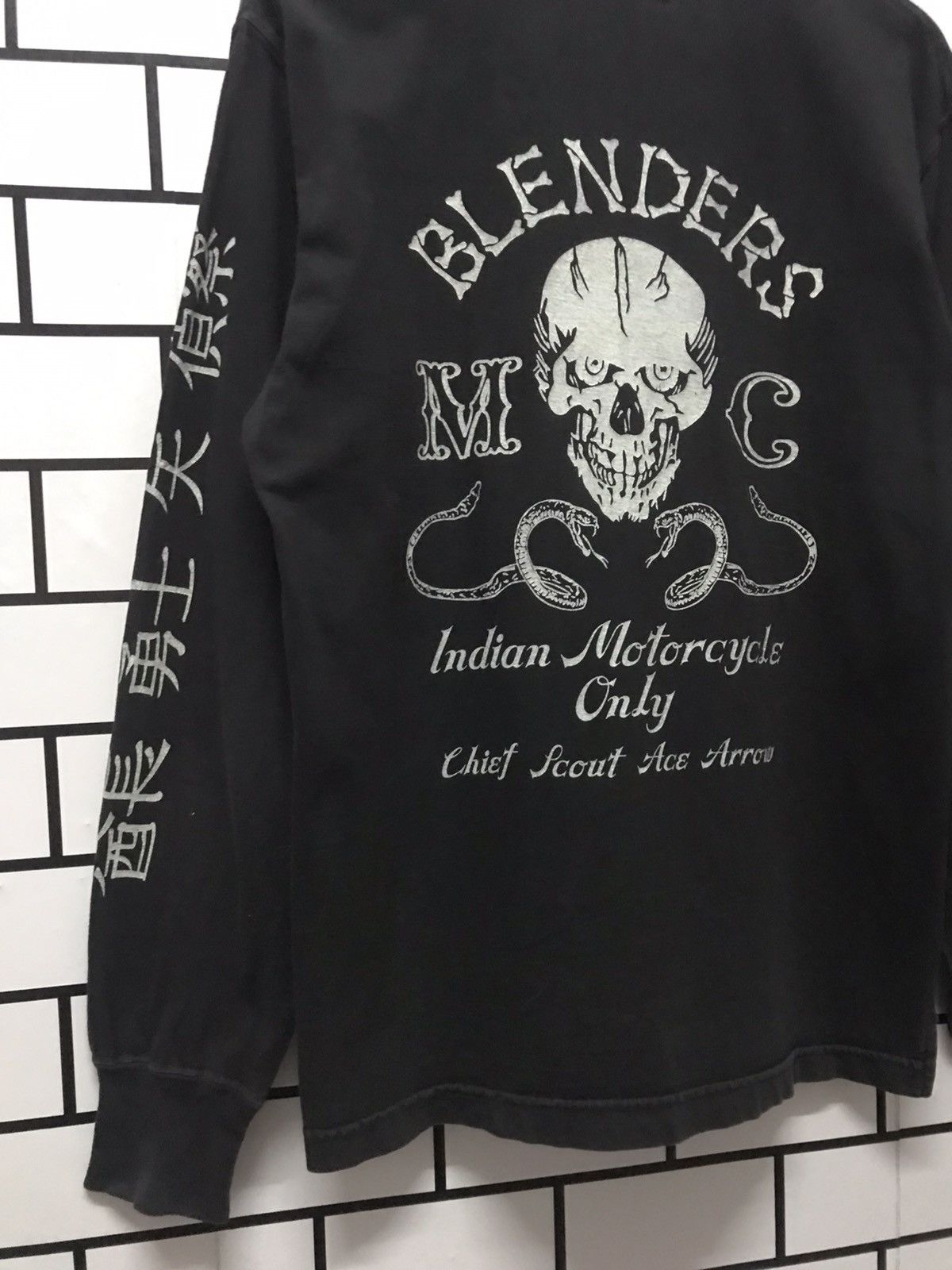Indian Motorcycle × Japanese Brand Vintage Indian Motorcycle Skull long sleeve Tshirt Size US M / EU 48-50 / 2 - 3 Thumbnail