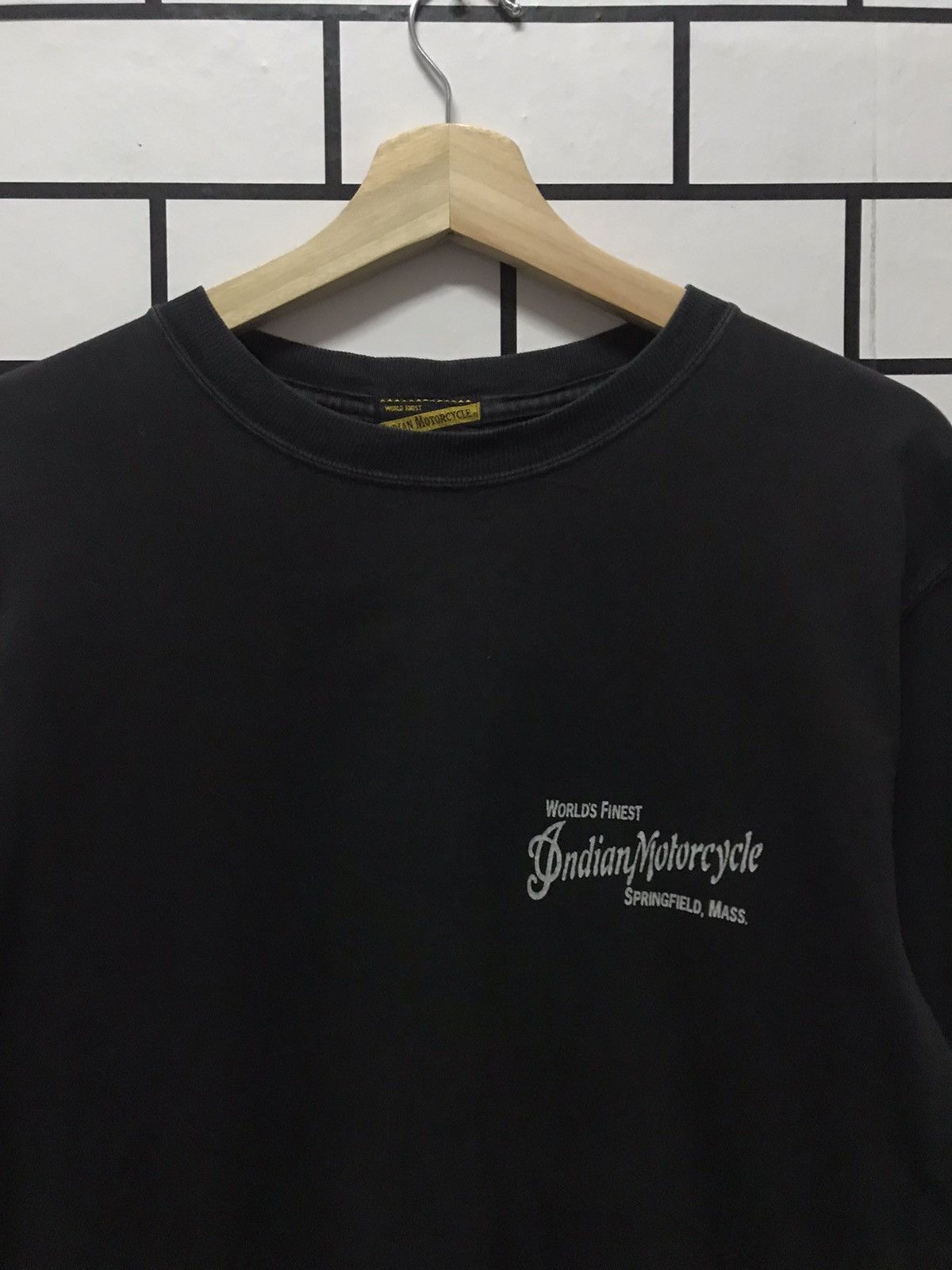 Indian Motorcycle × Japanese Brand Vintage Indian Motorcycle Skull long sleeve Tshirt Size US M / EU 48-50 / 2 - 8 Thumbnail
